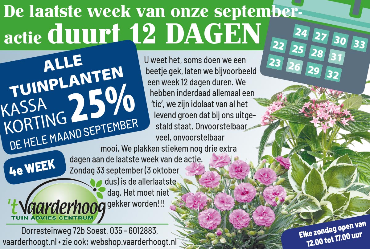 week-38 TUINPLANTEN 25% KASSAKORTING